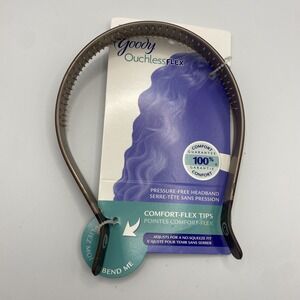Goody Ouchless Flex Brown Plastic‎ Headband Flex Tips Pressure Free No Squeeze